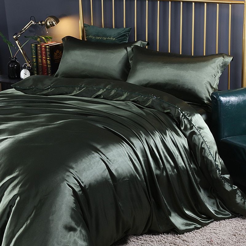 Nordic Dream - 4 Stück Superweiches Luxusseide Bettwäsche Set