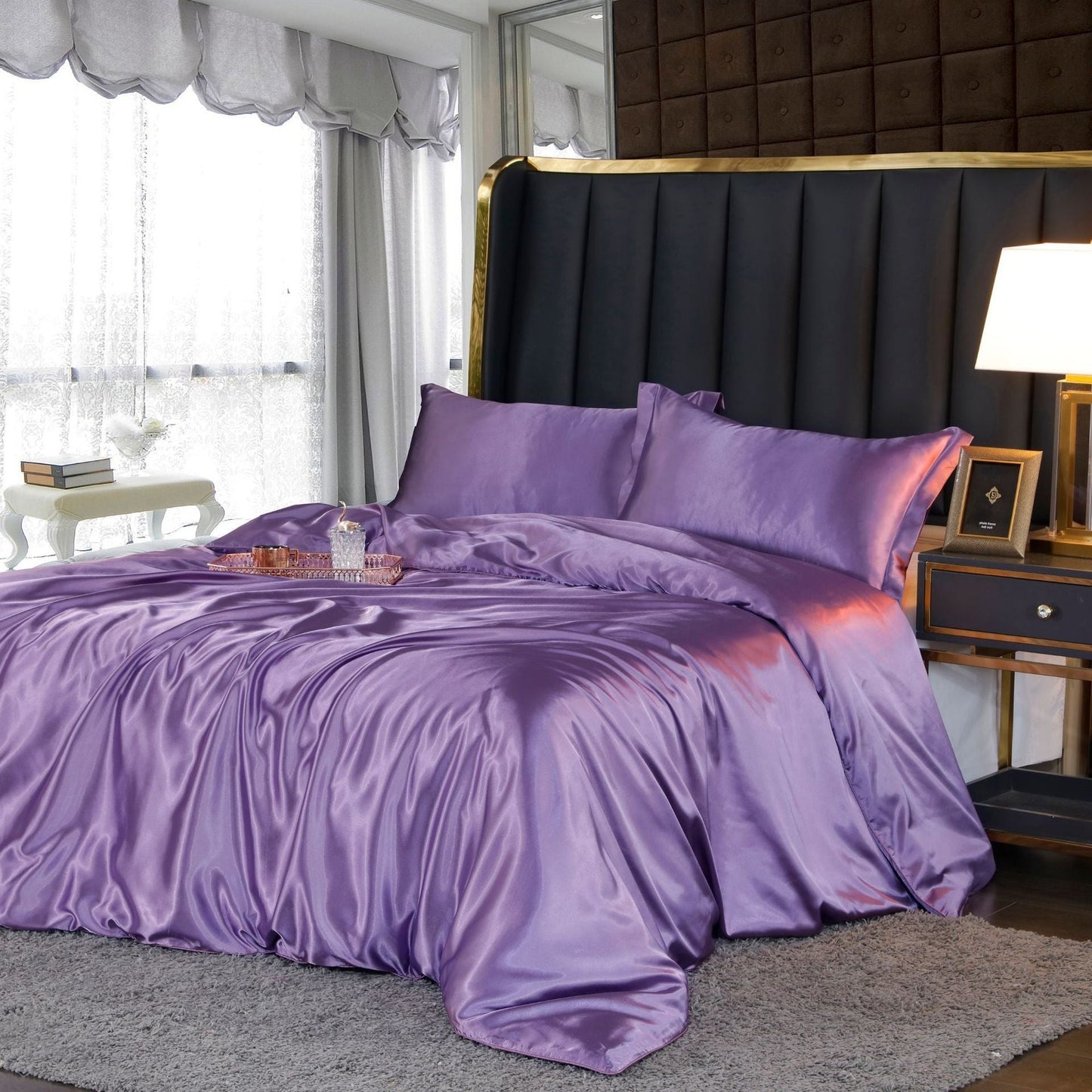 Nordic Dream - 4 Stück Superweiches Luxusseide Bettwäsche Set