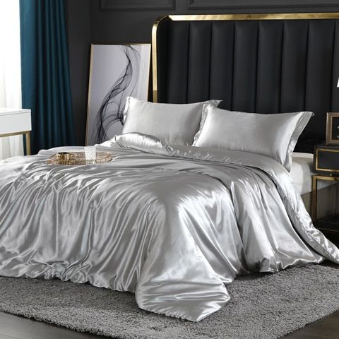 Nordic Dream - 4 Stück Superweiches Luxusseide Bettwäsche Set