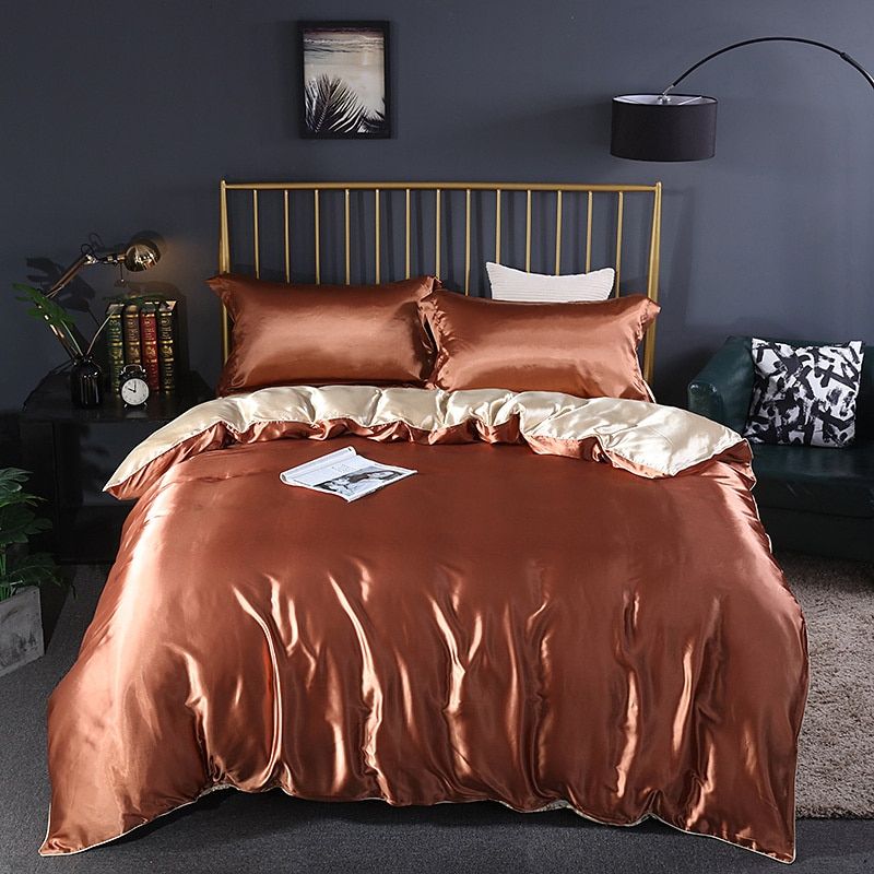 Nordic Dream - 4 Stück Superweiches Luxusseide Bettwäsche Set