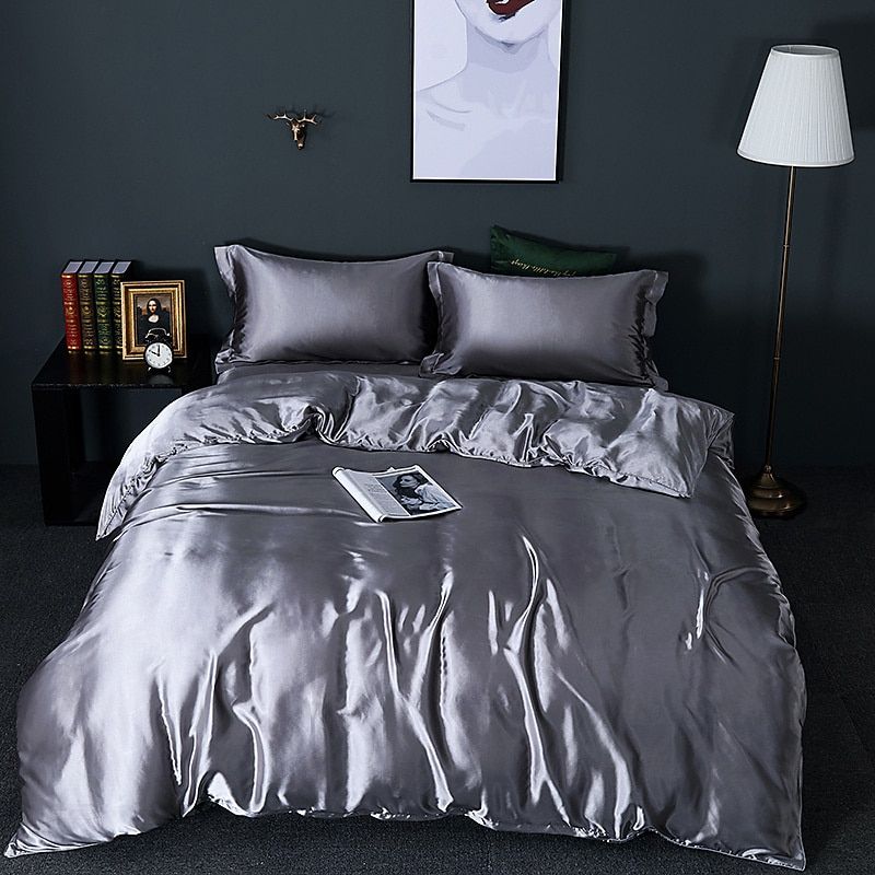 Nordic Dream - 4 Stück Superweiches Luxusseide Bettwäsche Set