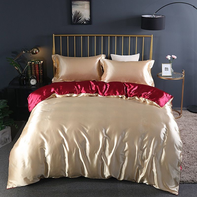 Nordic Dream - 4 Stück Superweiches Luxusseide Bettwäsche Set