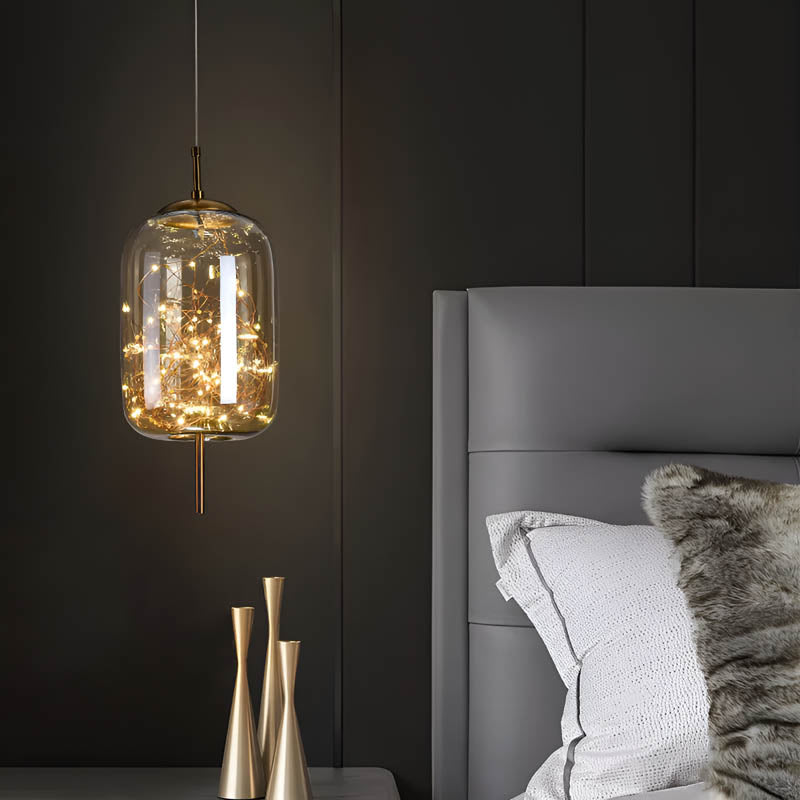 Ellyse – Hängelampe mit funkelndem Glas-Look: Klassische Eleganz und moderne Magie