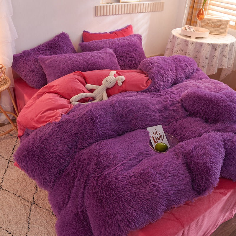 Liora – Kuschelige Winterdecke aus Mink-Velours und Flanell für gemütliche Nächte