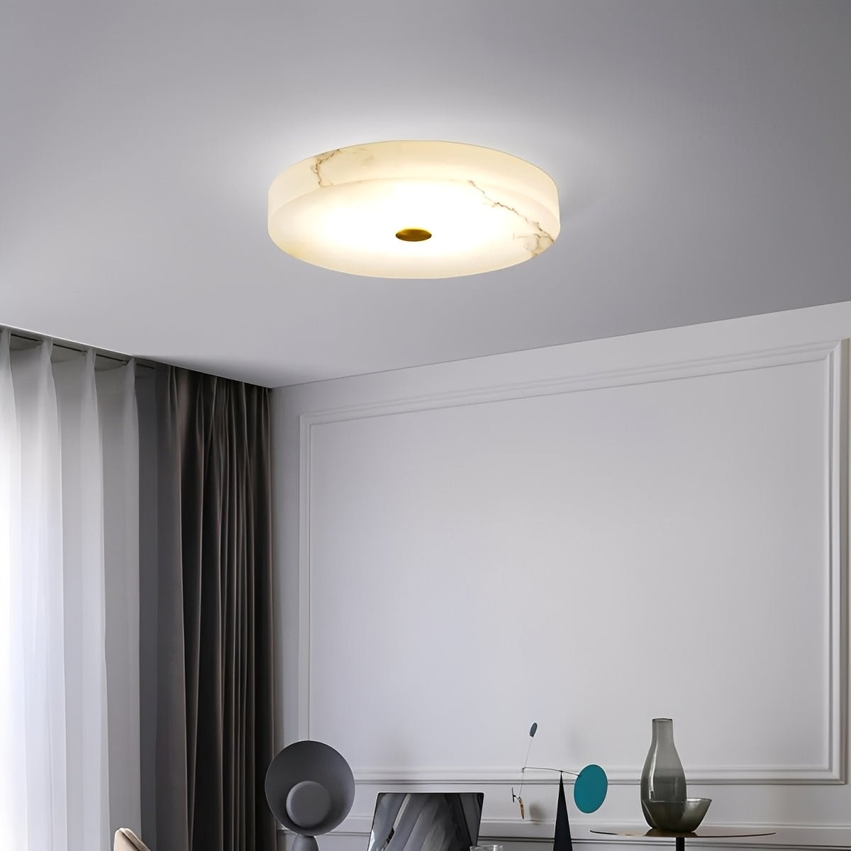 MarmoLux – Moderne, einfache Marmor-Deckenlampe