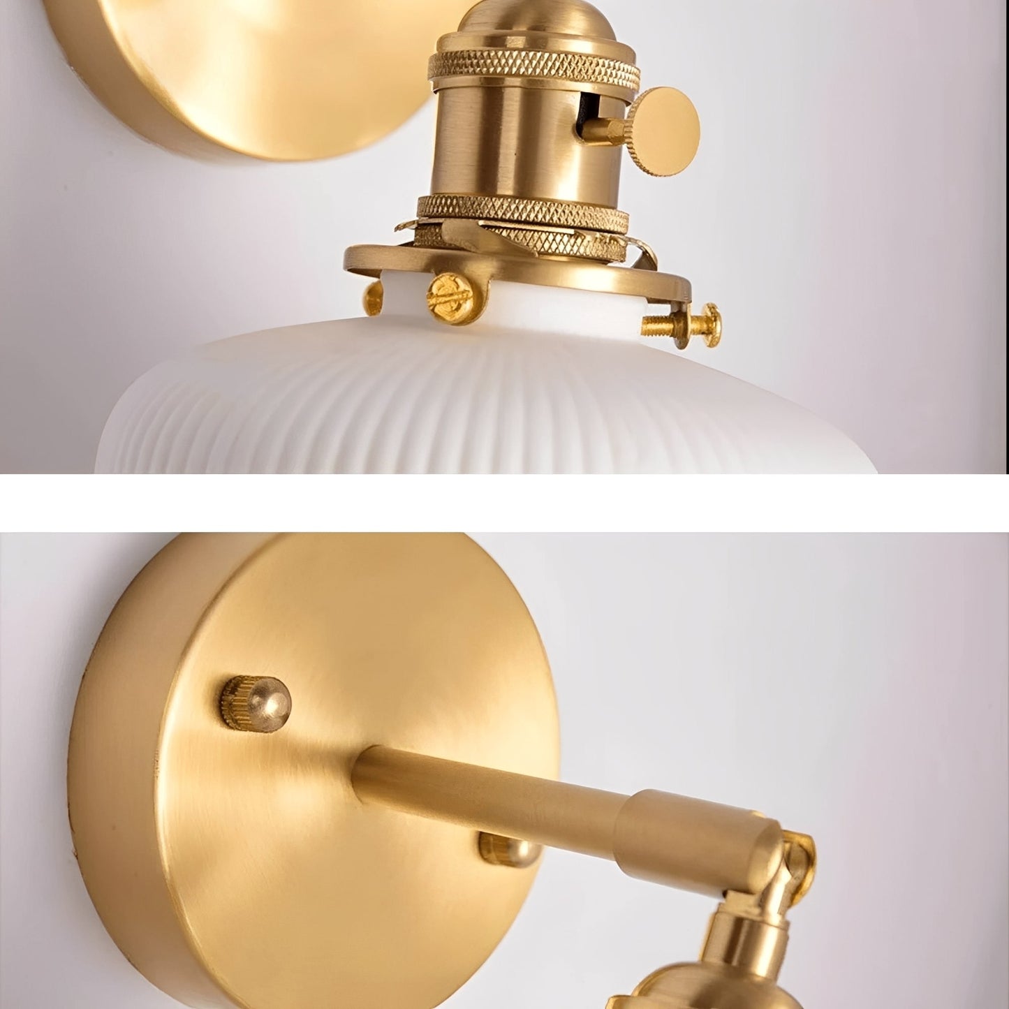 Arvid – Retro Messing-Faltkeramik-Deckenlampe