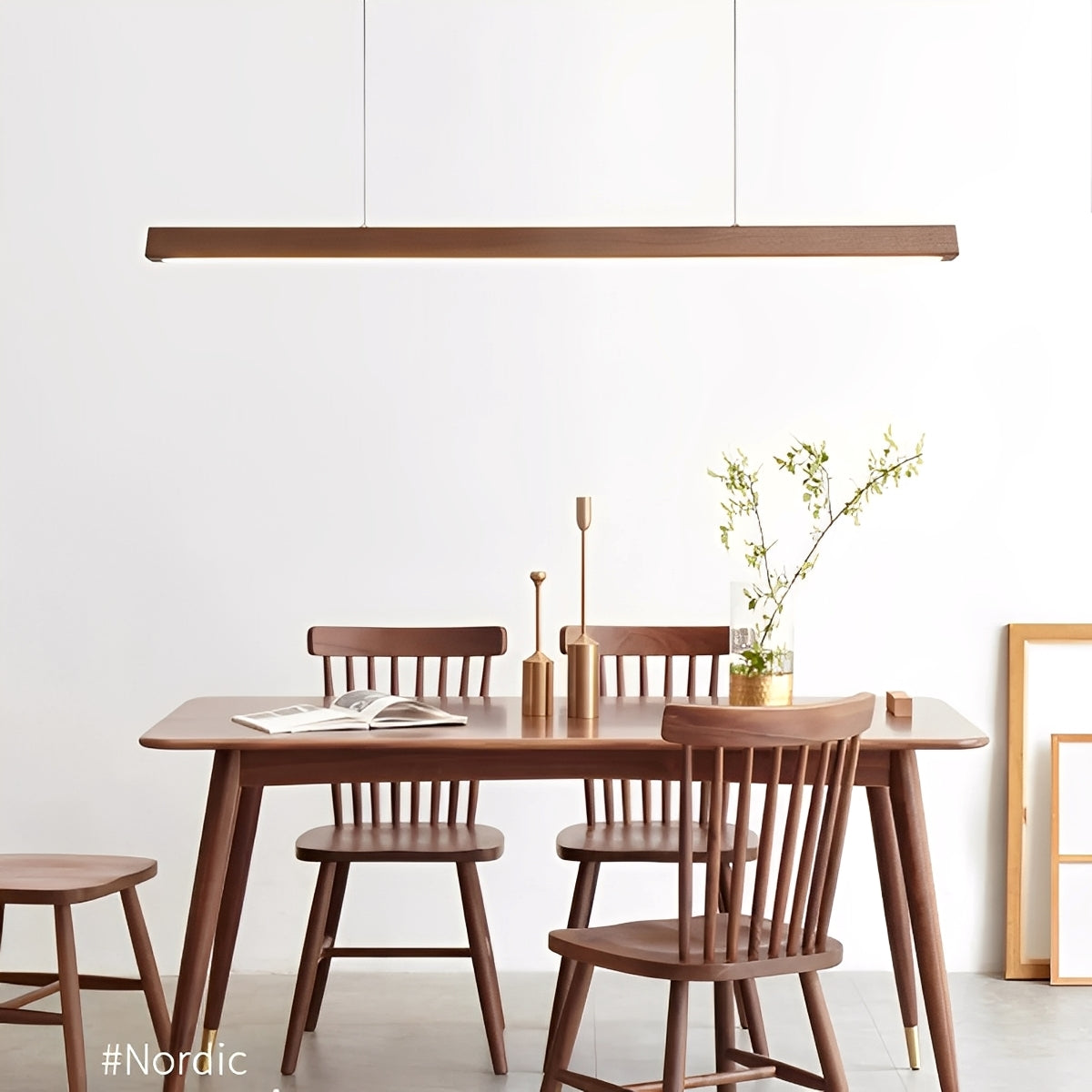Liam – Nordischer Holzstil Restaurant-Kronleuchter