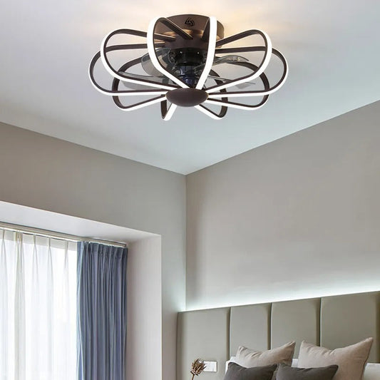 Nadia – Nordische Lampe mit Deckenventilator