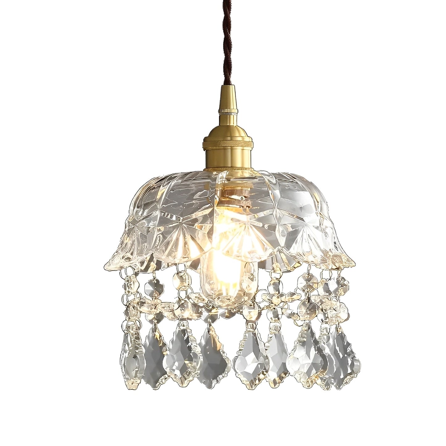 Prismelle – Schlichte LED-Deckenlampe aus Glas für elegante Wohnräume