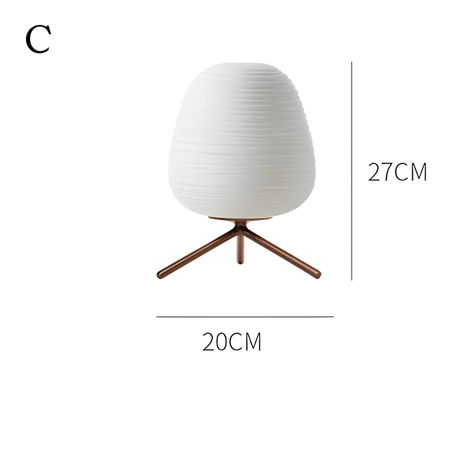 Leona – Moderne Glas Tischlampe