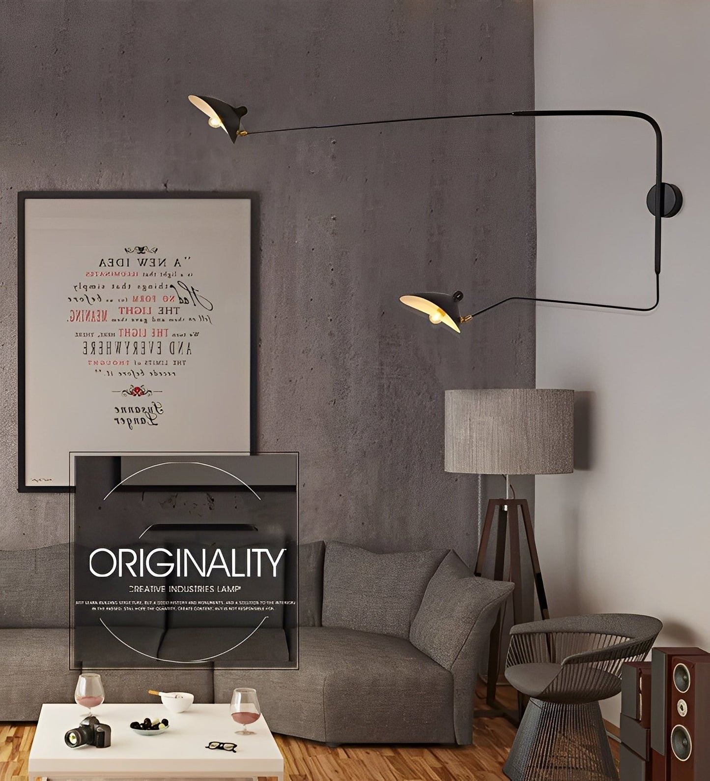 Aurelio – Moderne Wandleuchte mit schwenkbarem Arm