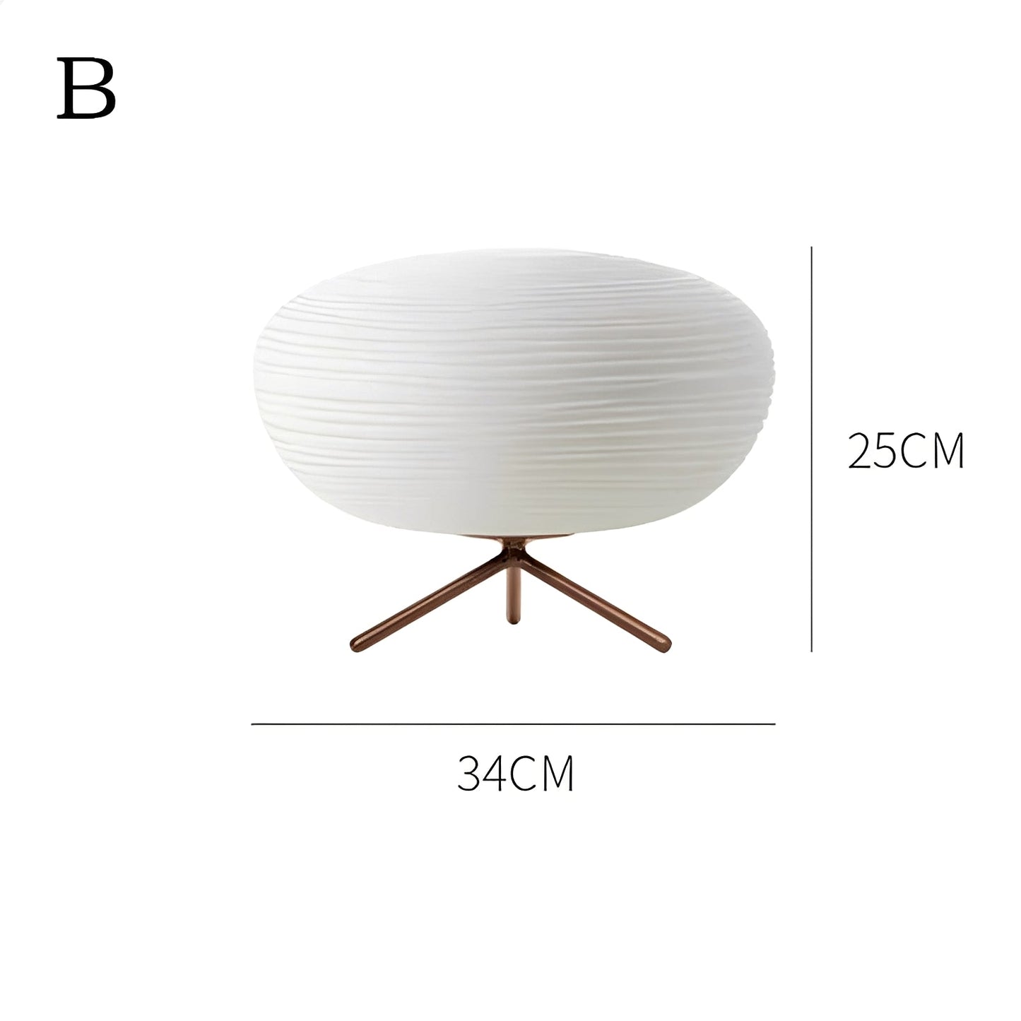 Leona – Moderne Glas Tischlampe