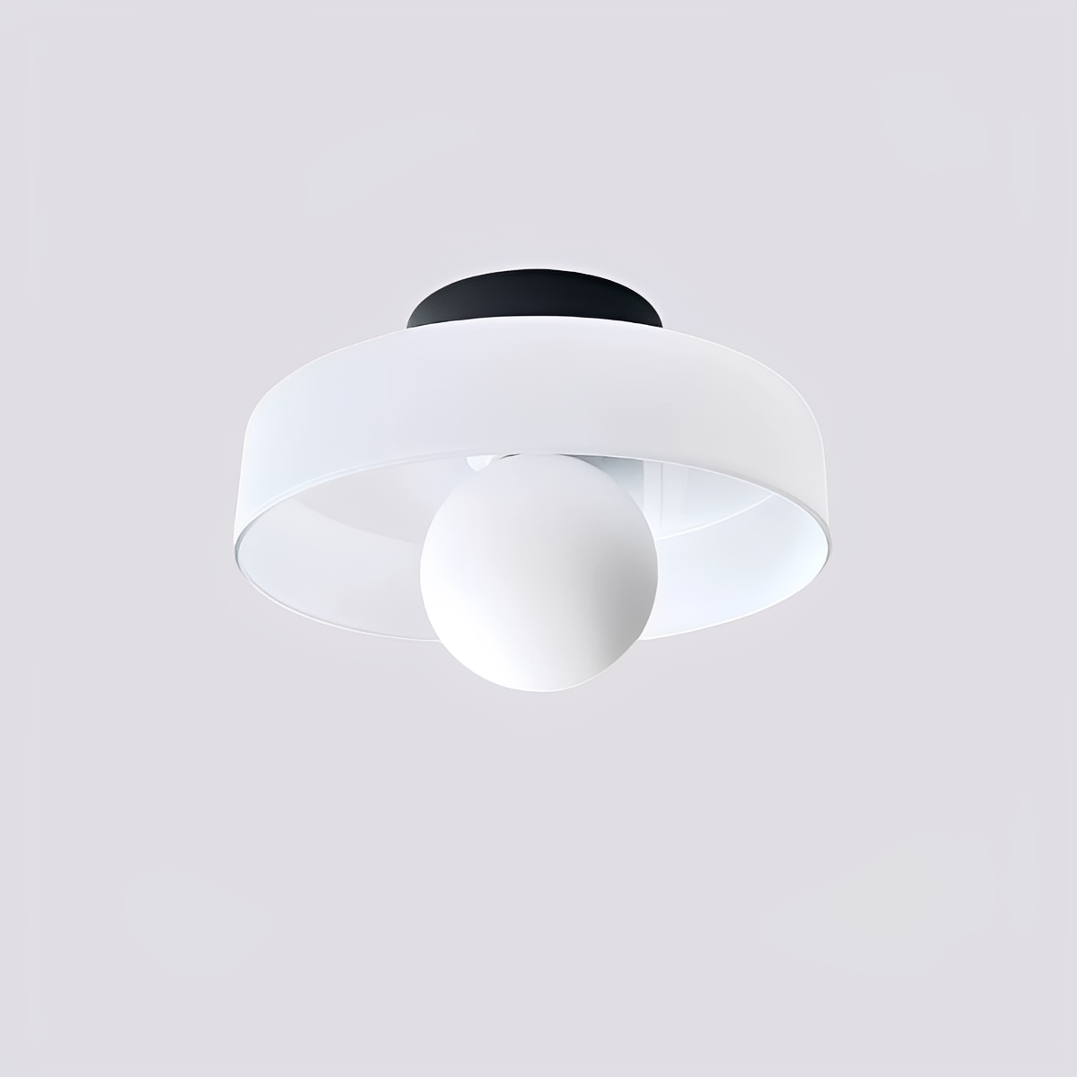 Camille – Französische Retro-Deckenlampe aus Glas