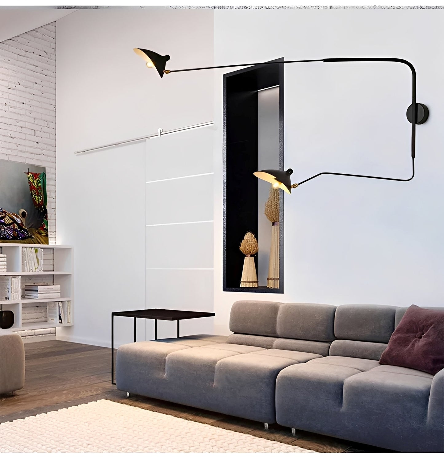 Niko – Moderne Wandleuchte im Entenschnabel-Look, schwenkbar