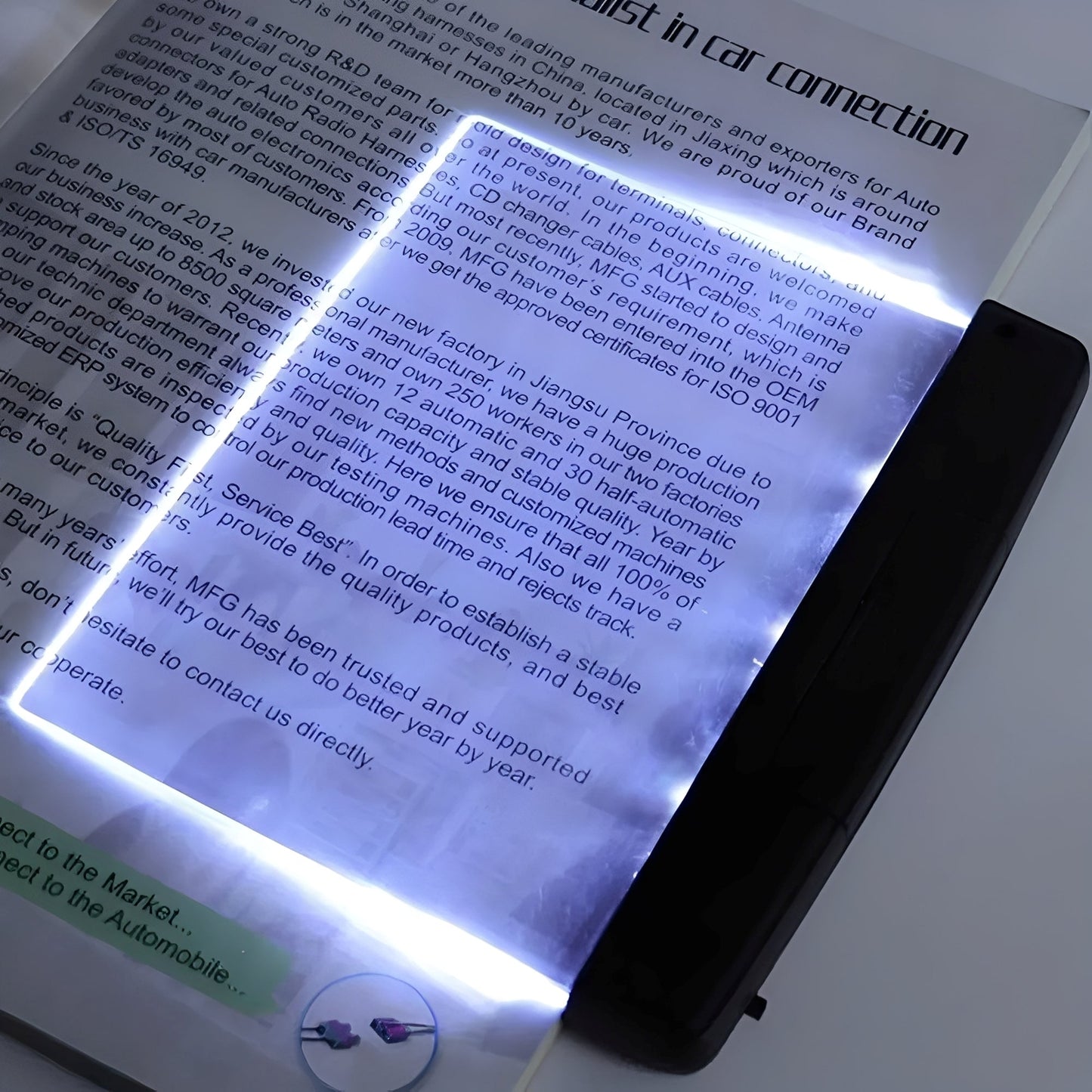 Kai – LED-Lampe im Tablet-Design für Nachtlicht