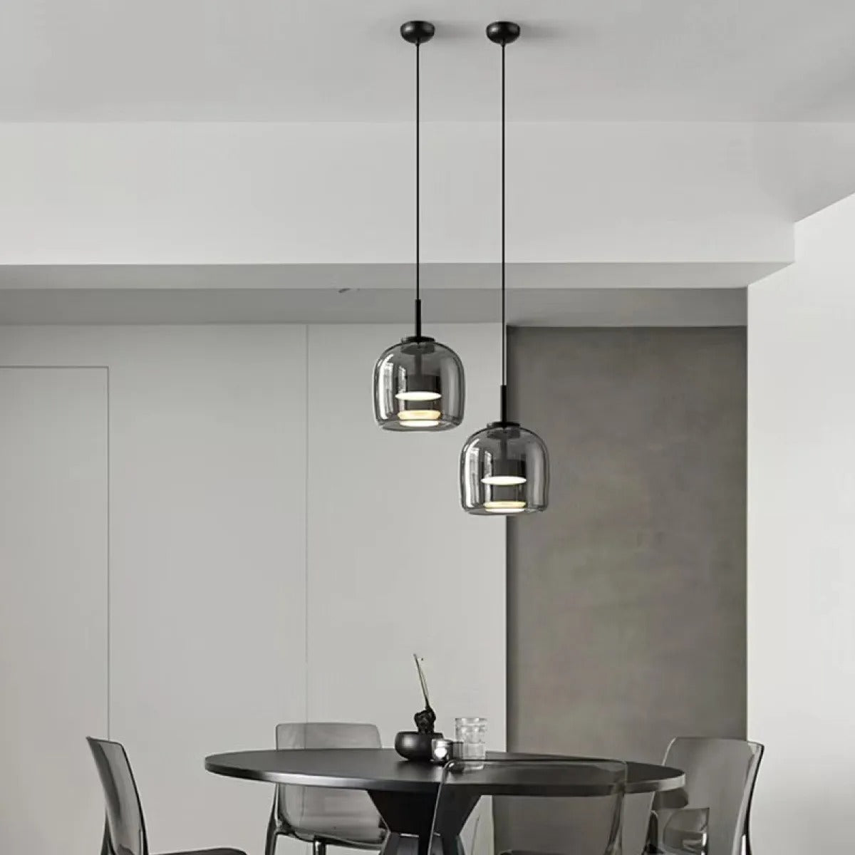Solenn – Retro-Modernes Glas LED Pendelleuchte