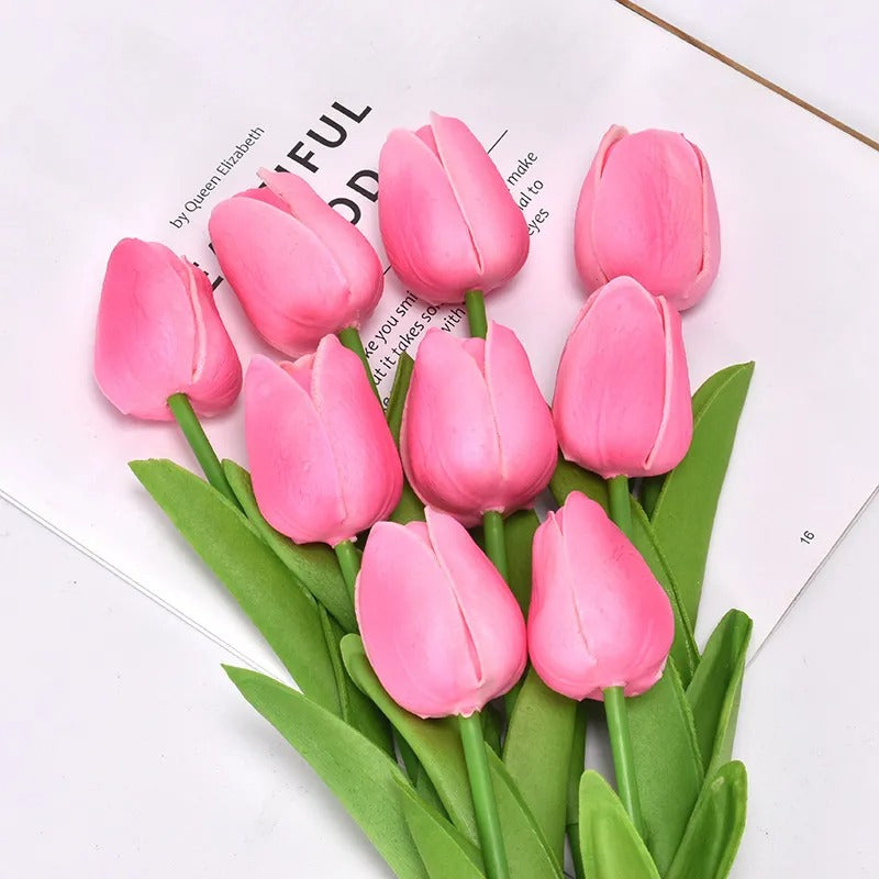 Talia – Mini-Tulpen aus PU als künstliche Deko-Blumen