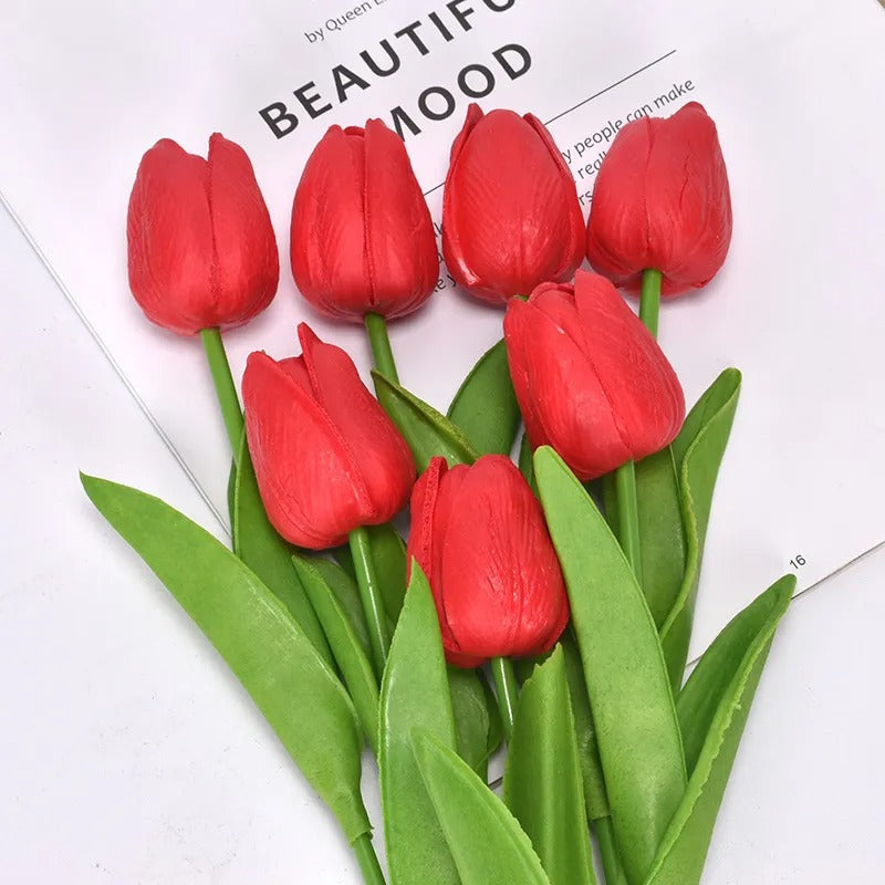 Talia – Mini-Tulpen aus PU als künstliche Deko-Blumen