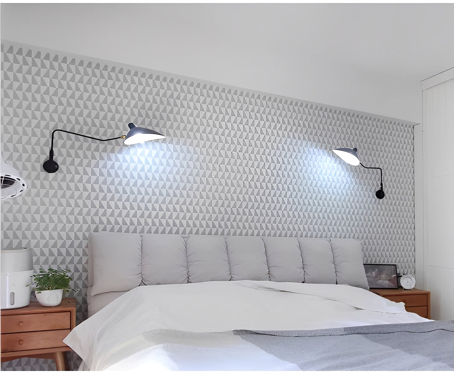 Niko – Moderne Wandleuchte im Entenschnabel-Look, schwenkbar