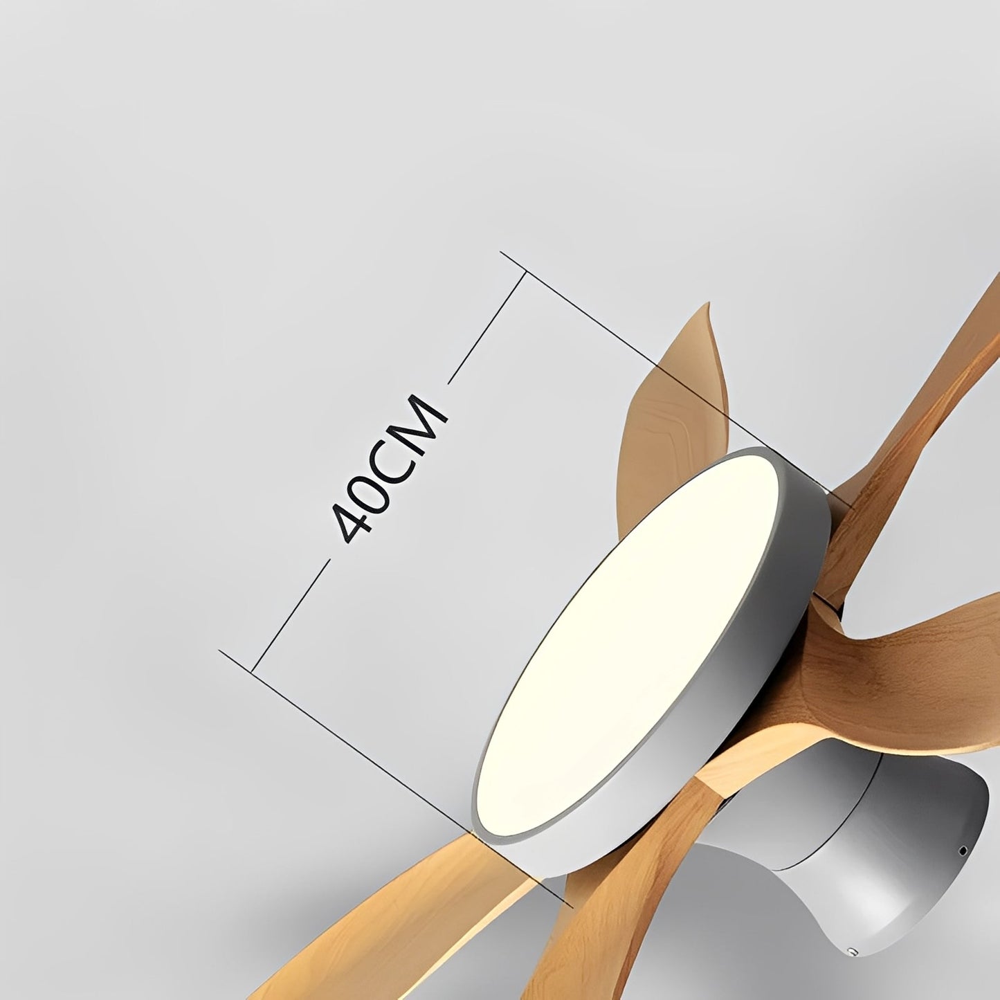 Nielsen – Skandinavischer Deckenventilator mit Beleuchtung