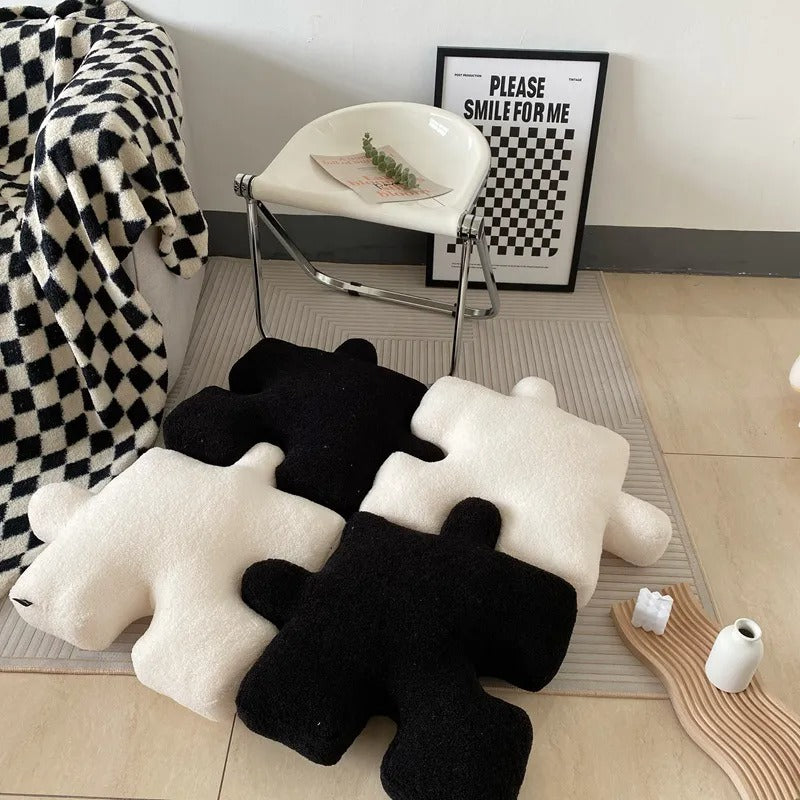 PuzzlePlush – Kreatives Schmusekissen im Puzzle-Stück-Design