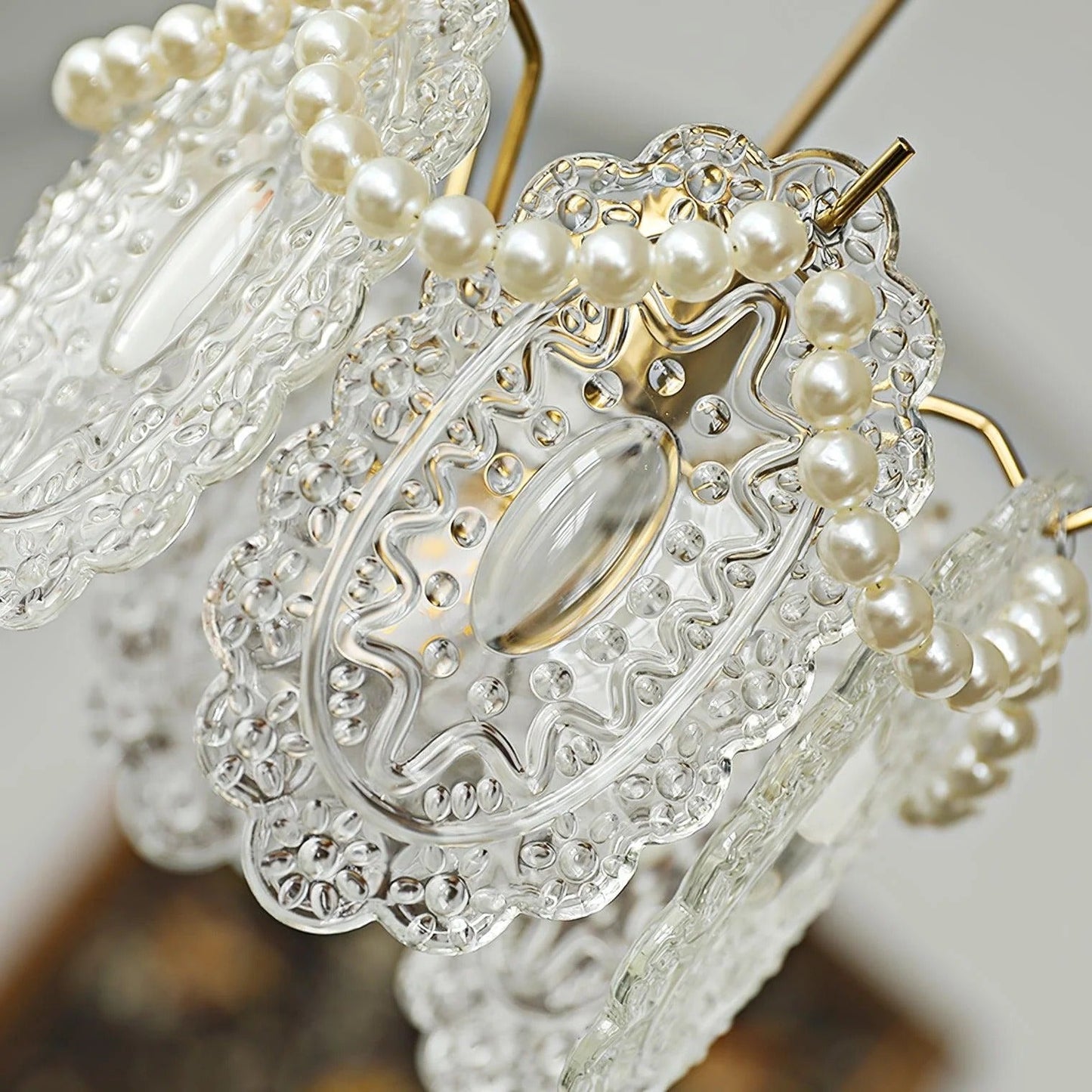 Florina – Glas-Hängeleuchte mit Blumenmustern für elegante Räume