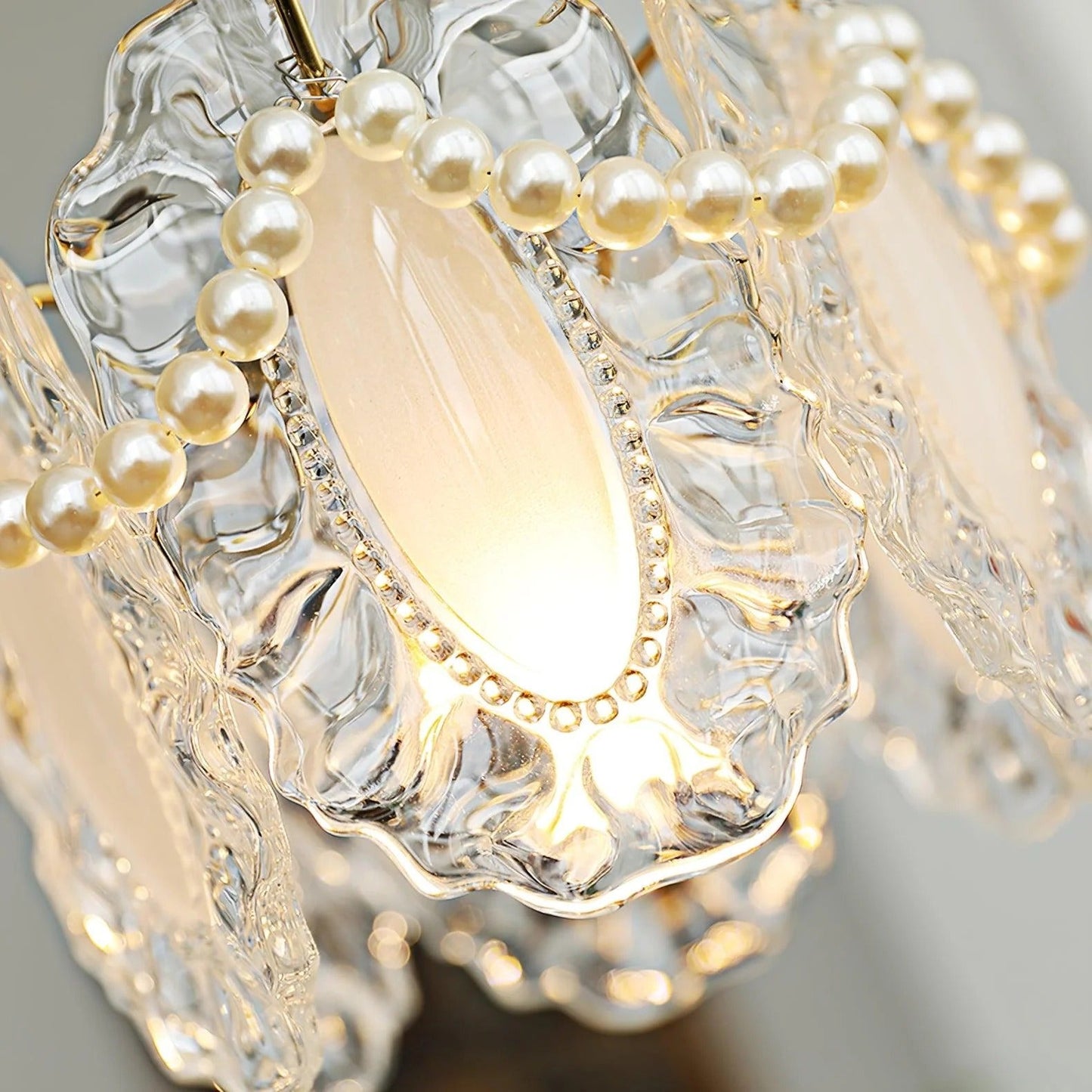 Florina – Glas-Hängeleuchte mit Blumenmustern für elegante Räume