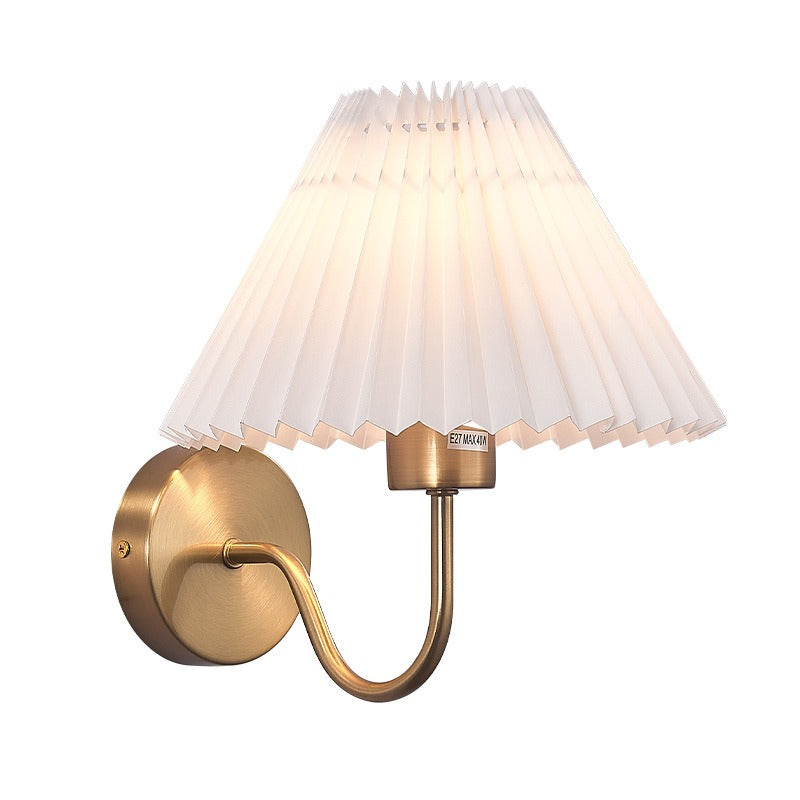 Jin – Moderne, schlichte, plissierte Wandlampe