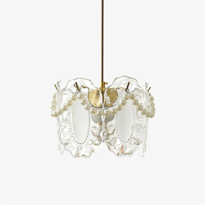 Florina – Glas-Hängeleuchte mit Blumenmustern für elegante Räume
