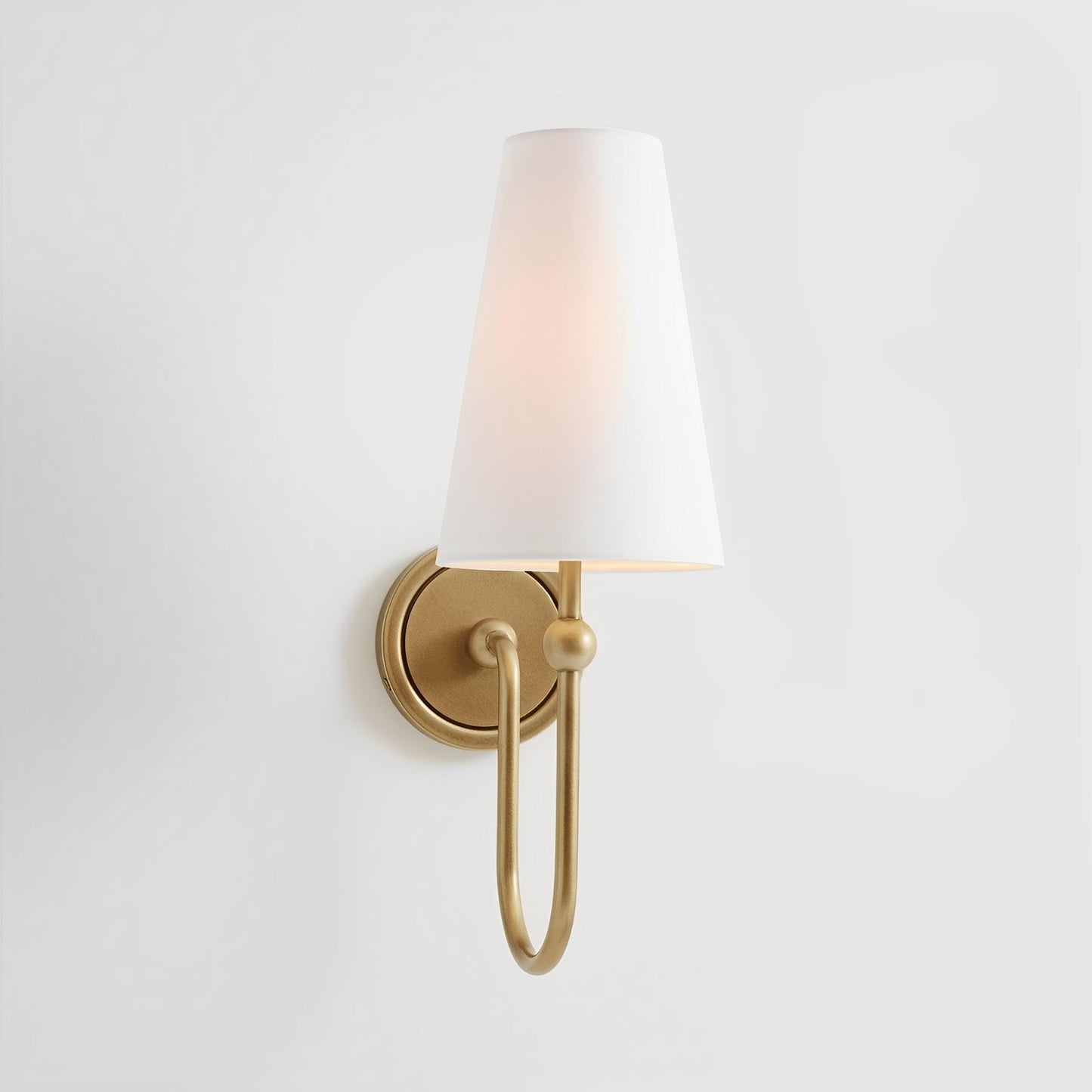 Eloise – Französische Wandlampe aus Kupfer & Leinen