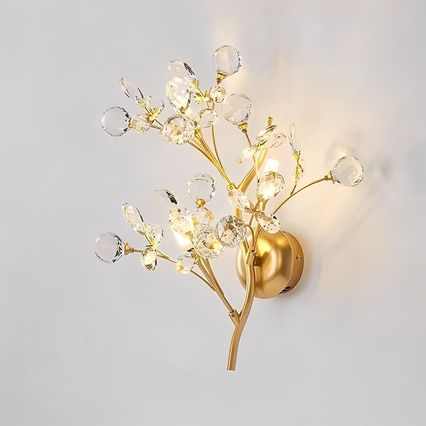 Zuko – Kristall-Wandlampe im Zweig-Design