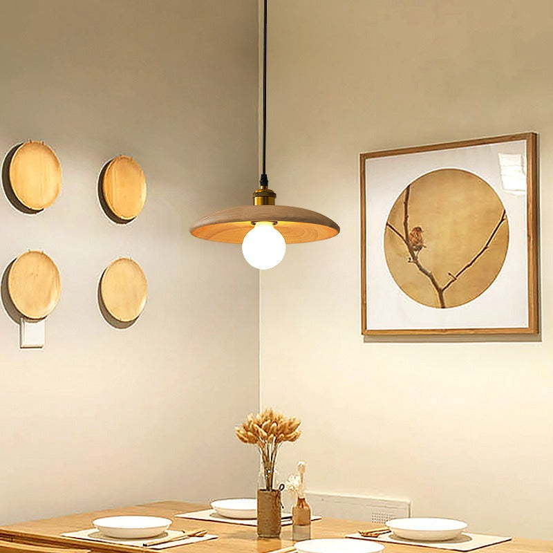 Elha – Lampe aus echtem Holz und Metall