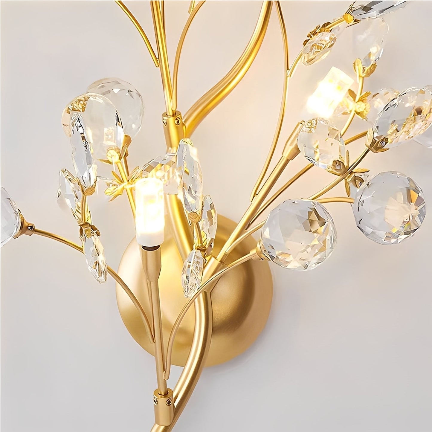 Zuko – Kristall-Wandlampe im Zweig-Design