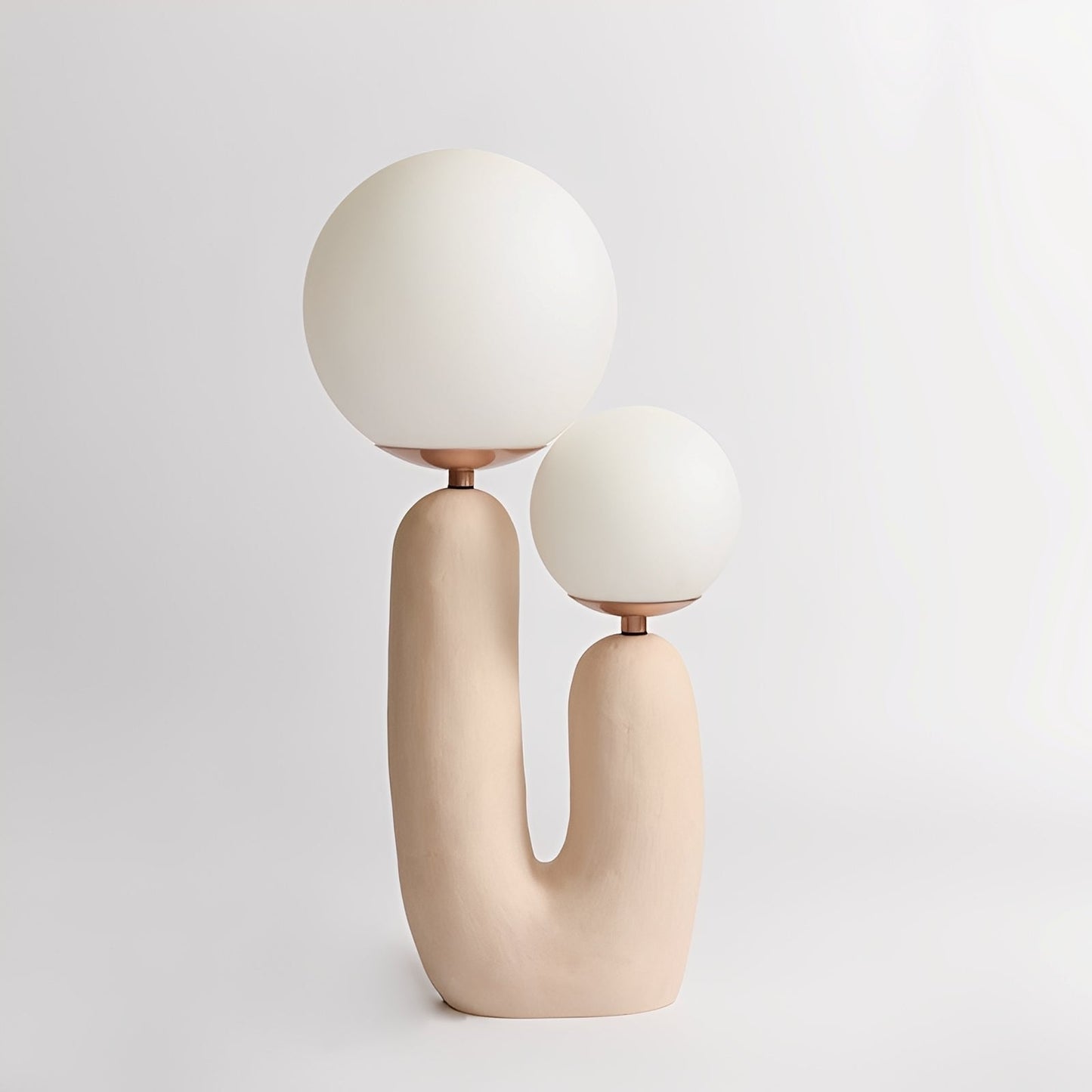 Mireille – Doppel-Designer-Tischlampe aus Harz und Glas