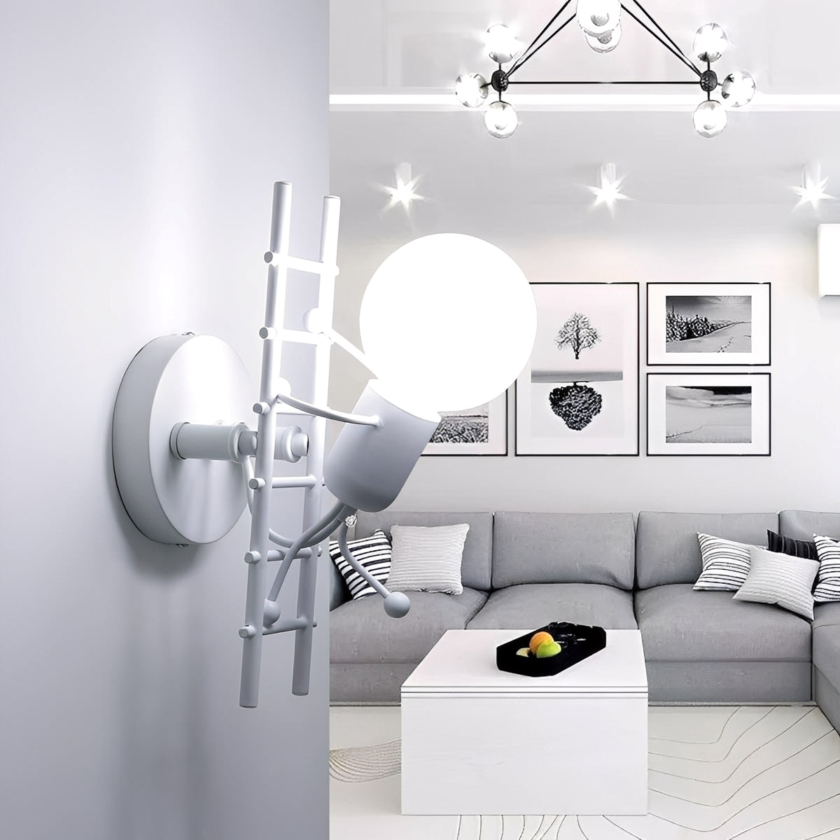Nerio – Moderne Wandlampe in Treppenform