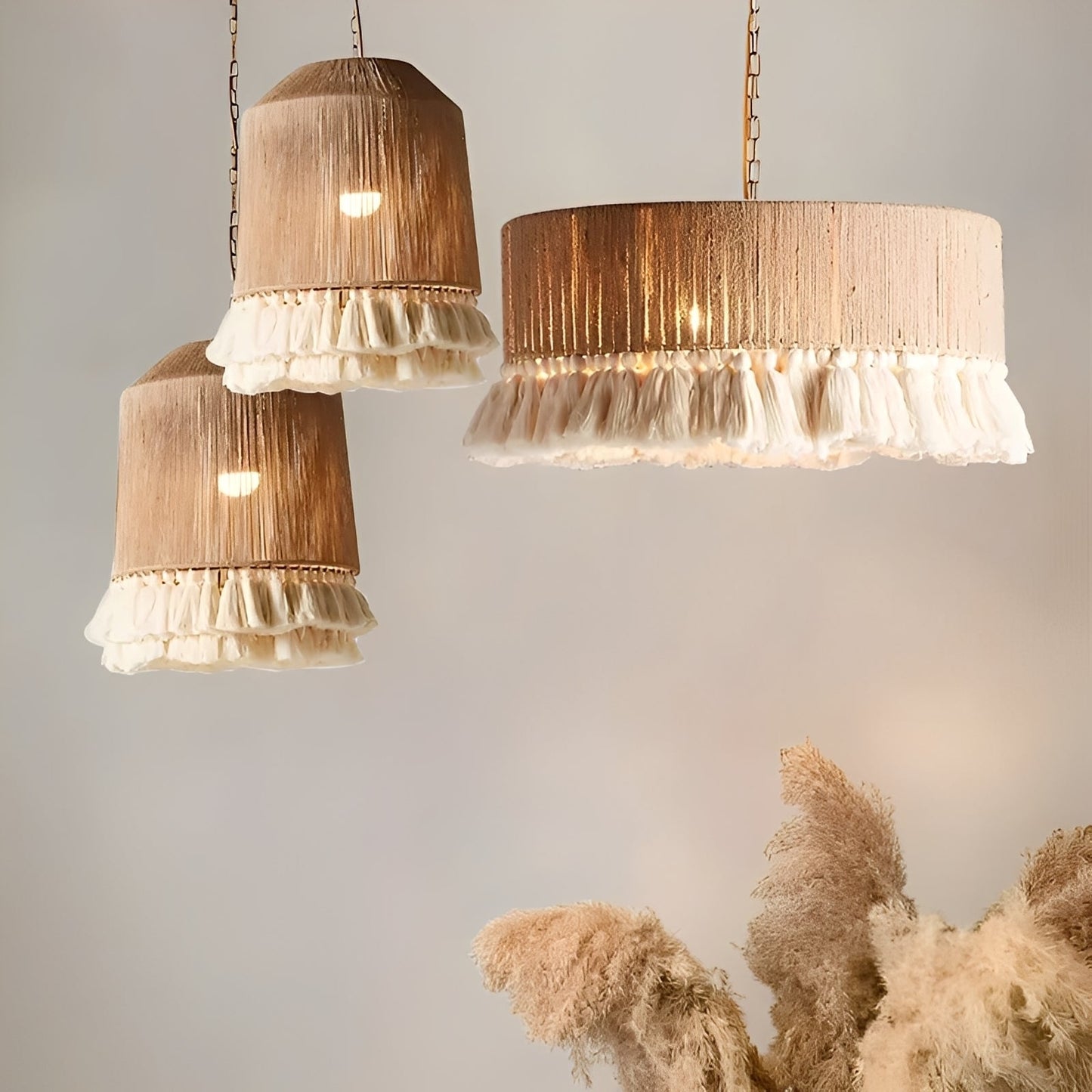 Serena – Boho Vintage Pendelleuchte mit Quasten