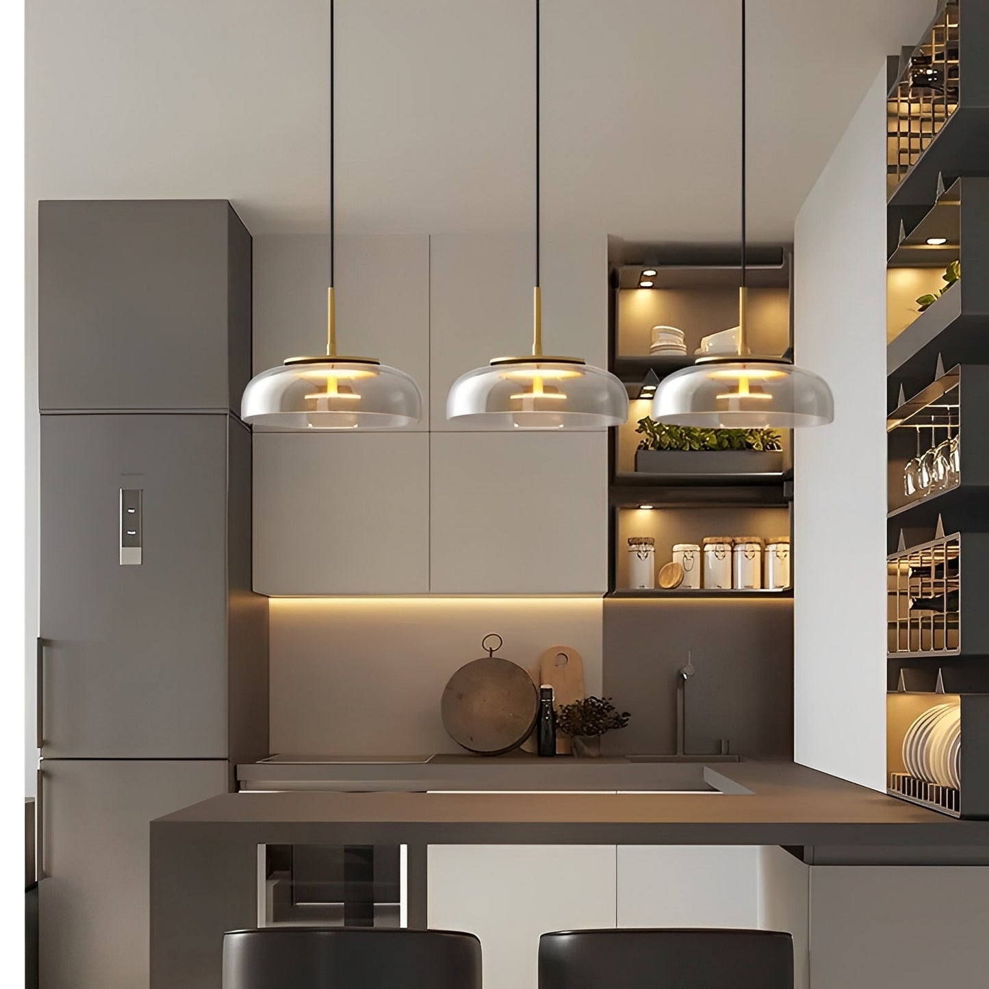 Vitralia – Glas-Deckenlampe im Bowl-Stil