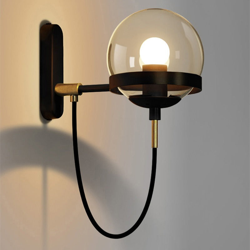 Oskar – Retro Glas Wandleuchte