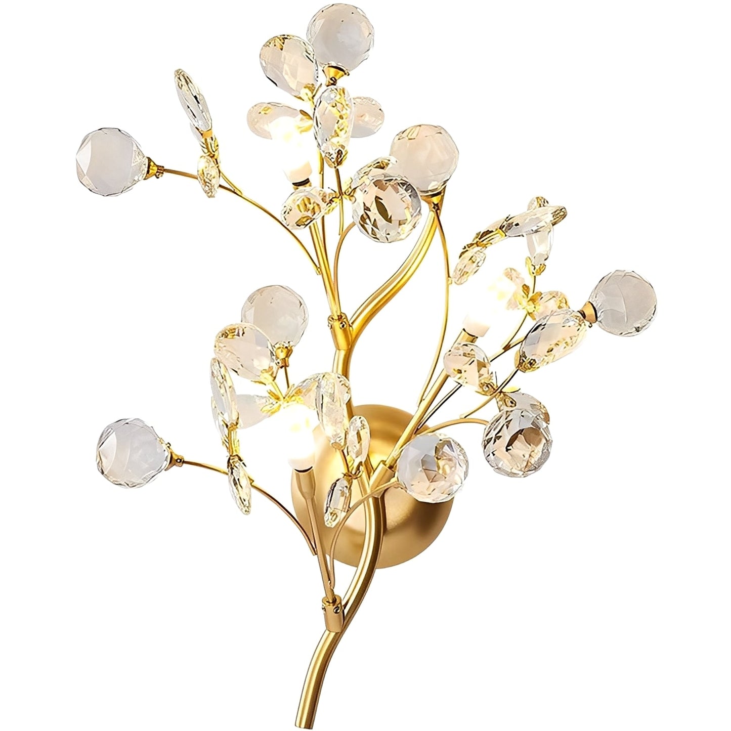 Zuko – Kristall-Wandlampe im Zweig-Design