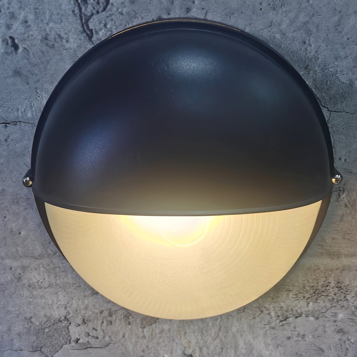 Hector – Vintage Amerikanische Glas-Wandleuchte