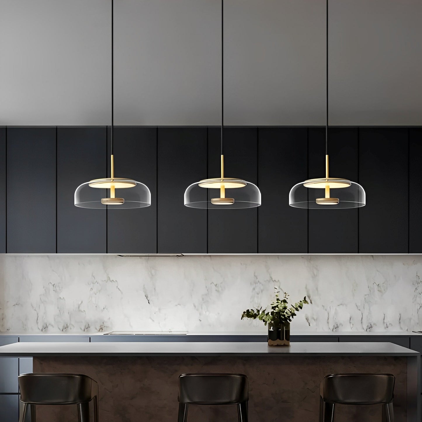 Vitralia – Glas-Deckenlampe im Bowl-Stil