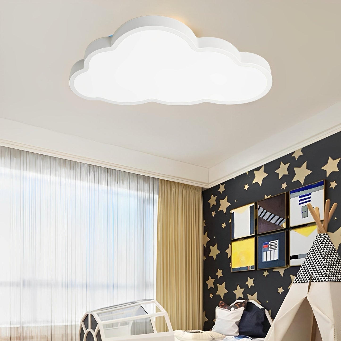 Nubia – LED-Deckenlampe in Wolkenform für das Kinderzimmer