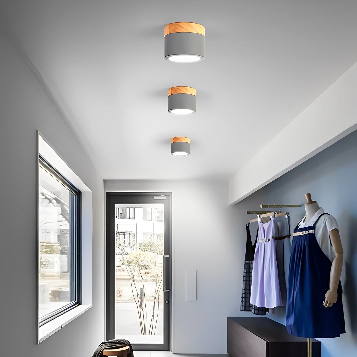 Lumi – Zylinder-Deckenlampe im nordischen Stil