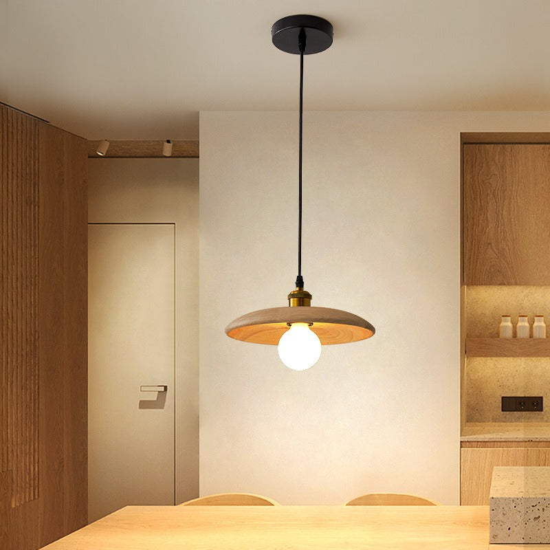 Elha – Lampe aus echtem Holz und Metall