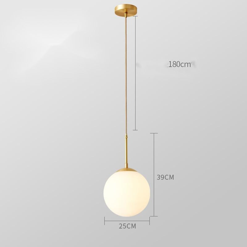 Cena – Glas-Pendelleuchte für das Schlafzimmer