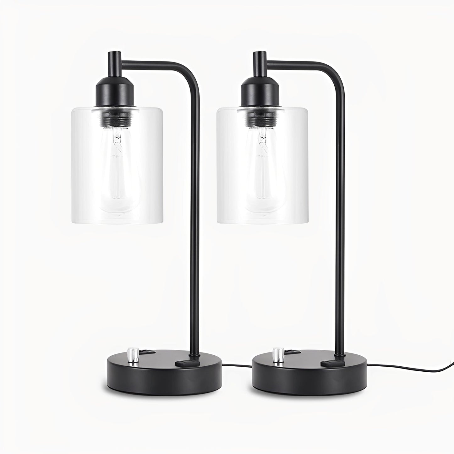 Carmina – Tischlampe mit USB-Ports & Stufenloser Helligkeitseinstellung