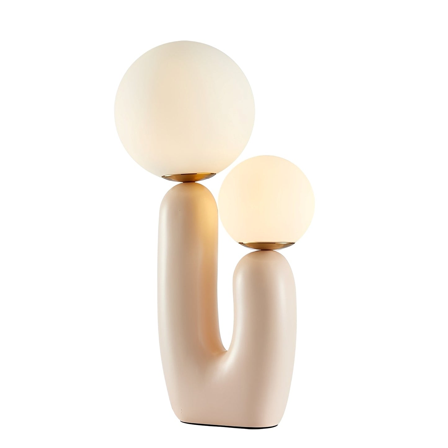 Mireille – Doppel-Designer-Tischlampe aus Harz und Glas