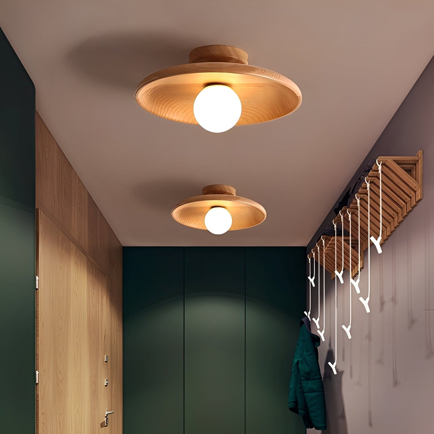 Olav – Deckenlampe aus Holz