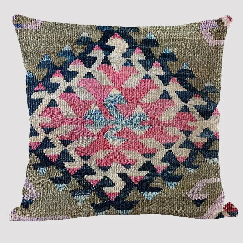 Yara – Boho-Kissen mit geometrischem Design
