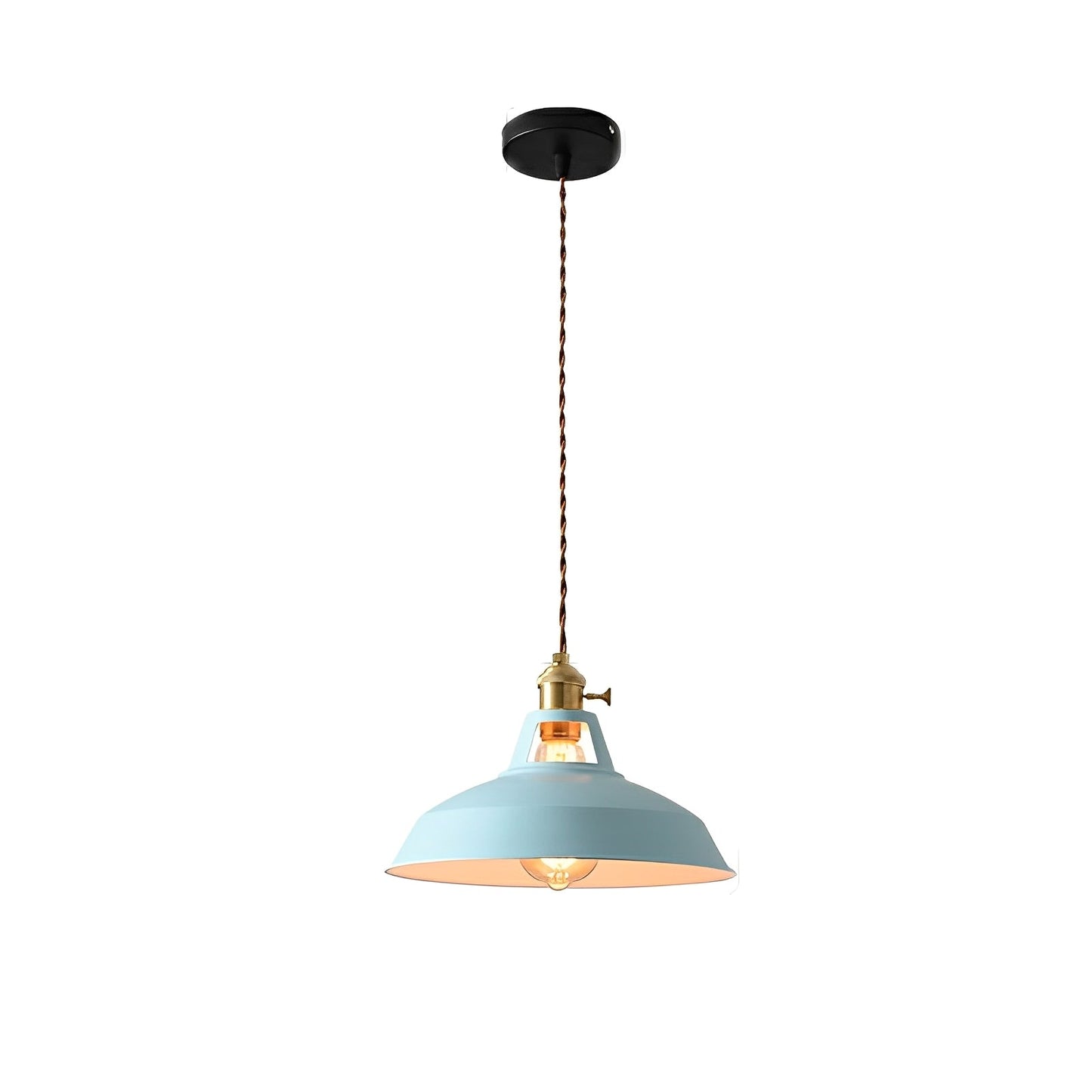 Mella – Industrie-Hängelampe im Macaron-Design aus Metall